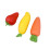 3Pcs Large Fruit Vegetable Themed Erasers Set-3 piece set 1