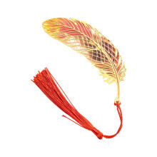 Delicate Styles Bookmarks with Pendant for Male and Female-Red