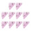 10Pcs 2x1.54Inch Plastic Triangle Clips For Holding-Purple 1