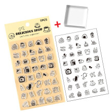 Artistic Pattern Clear Silicone Stamper With-delicious shop