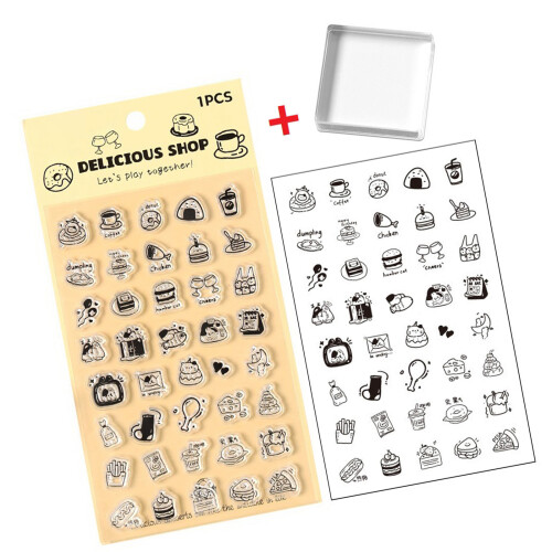 Clear Silicone Rubber Stamper With Ergonomic-delicious shop