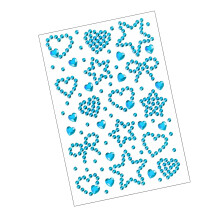 1 Sheet Gems Crafts Sparkling Rhinestones Party Holiday-Blue