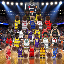 (17pcs) Mini Basketball Star Action Figure Building Blocks Toy – Sports Action Figure Set