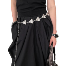 Elegante Bauchkette, Bauchtanz-Taillenkette für-Silber