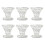 6Pieces Clear Glass Candle Holders Elegant Table Decorations 1