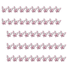 1/5/10/20/50Pcs Stylish Pink Ribbon Butterfly Brooch-50 pieces