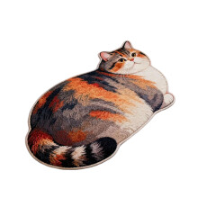 Silica Gel Bath Mat 3D Cats Shape High Absorbent-40X60cm type 2
