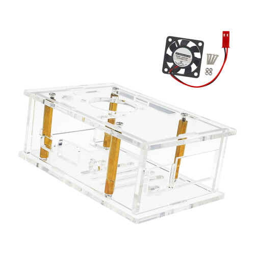 Boîtier en acrylique-Avec ventilateur de refroidissement