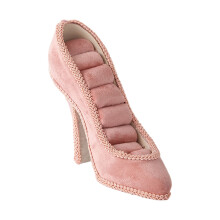 High Heel Shoe Rings Earring Organizers For Table Or- pink