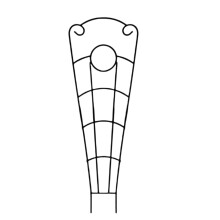 Decorative Iron Vine Support For Home Garden Use Great-Black