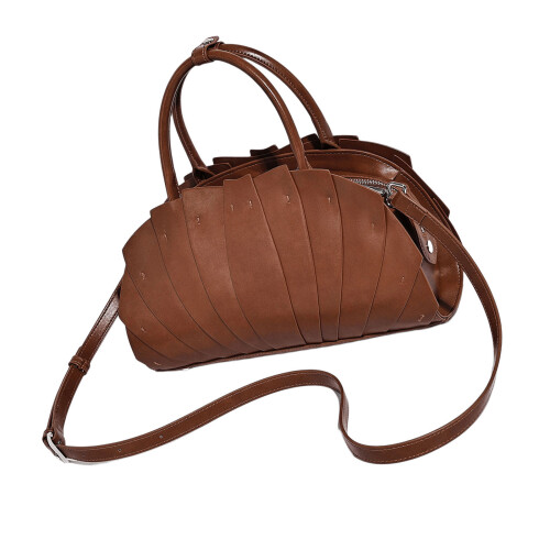 Modern Korean Design Women's Shoulder Bag With Ample-Brown