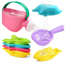 Light Weight Portable Water Playing Toy Set Swimming-6pcs pink