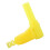 4Mm Right Angles Banana Plugs Connector Nylon Component-Yellow 1