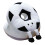 Oreiller de sieste mignon de conception de football pour-Noir 1