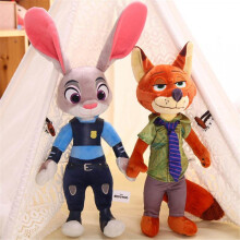 (60) Zootopia Nick and Judy Plush Toy Gifts