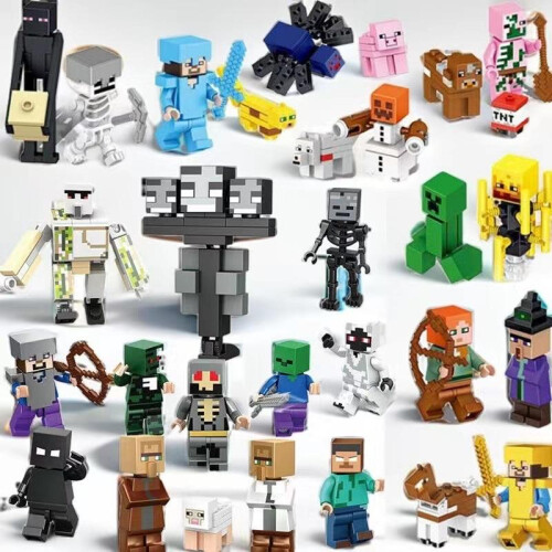 (16pcs) Mini Figure Building Block Set – Educational Toy