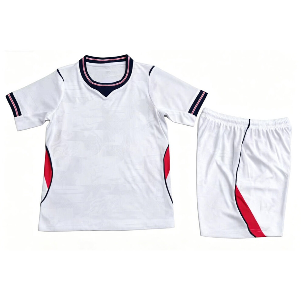 (England Home, 26) Kids & Youth Football Jersey Training Set for England Football Jersey