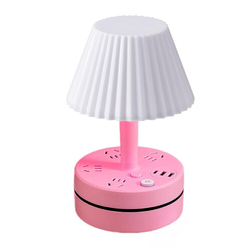 Lampada da comodino MOQIN con 3 prese CA, 2 porte USB e 1 porta USB-C