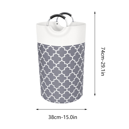 Panier à linge pliable de 82 L avec poignée robuste