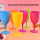 Frosted Plastic Wine Glasses Set, 6 pcs, 300ml 1
