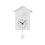 Large Cuckoo Clock,cuckoo Clock - White Birdhouse, Minimalist 1