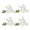 Σετ καρφίτσες Peace Dove 4 τεμαχίων: Vintage καρφίτσες πέτου με ζώα για γυναίκες, κομψές 1