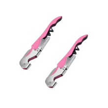2pces Wine Opener Waiter's Knife Corkscrew Carbon Steel Pink-26-1