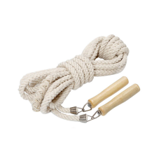 Skipping Rope, 22.9ft Long Jump Rope with Wooden Handle, Best Team Group Double Dutch Jump Rope for School Sport and Outdoor Activity
