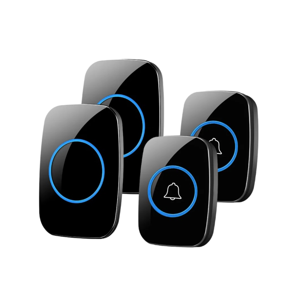 Wireless Doorbell, Fullhouse Waterproof Door Bell Kit, Distinguish Front And Rear Doors, Over 1000 Feet Range And 60 Chime, 5 Levels Vo 6485316968819