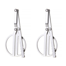 Stainless Steel Folding Fire Tongs