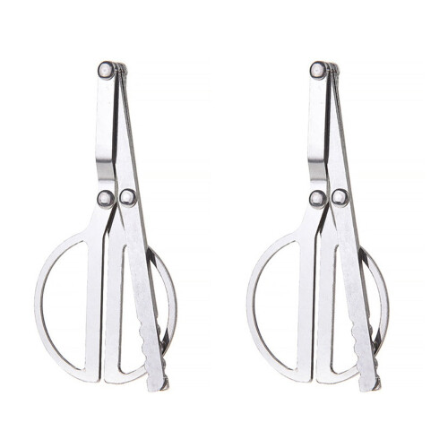 Stainless Steel Folding Fire Tongs