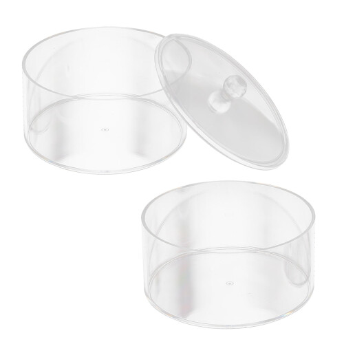 Acrylic Cosmetic Storage Box 2 Count