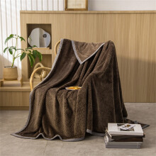 Coral Velvet Pineapple Check Blanket 120x200cm