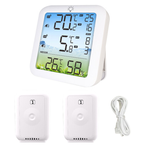 Kabelloses Digitalthermometer-Hygrometer, großes LCD-Display 2