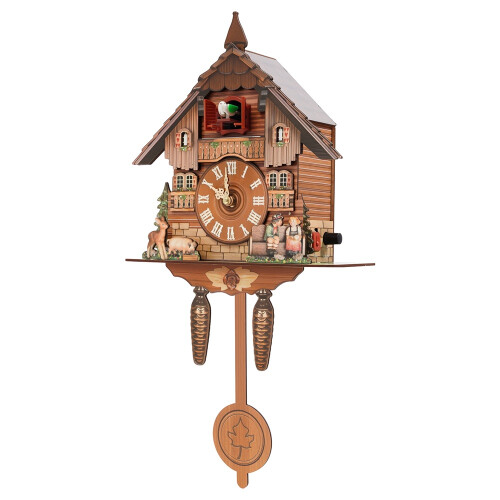 Wall Clock 25*10*50cm Wood Cuckoo Clock