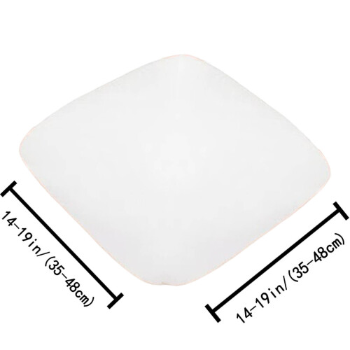 Hvitt elastisk trekk til spisestuestol polyester-spande 1 stk. 2