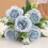 Buquê de rosas artificiais sedosas e realistas de 30 cm (11,8 polegadas) 5