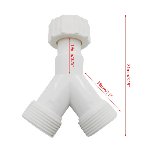 3/4 tommer Y-stykke slangefordelerforbindelse 2
