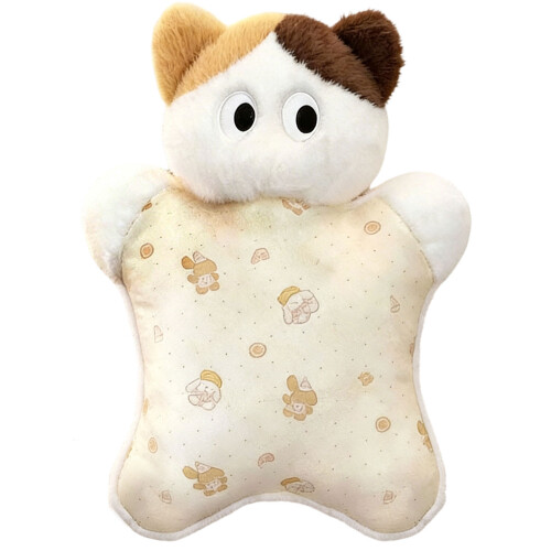 Fleece Cats Dog Shape Pillow Ergonomic Support Cushion for-B