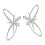 2Pcs Star Shape Ear Clip Without Needle Earrings Glittering 1