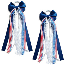NĆuds de ruban de bottes de Cowboy occidentales avec-Bleu marine