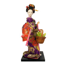 Lovely Kimonos Clad Geisha Doll Handmade ABS Base-016