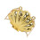 Fashion Evening Bag Acrylic Mini Purse Beaded-Gold version B 1