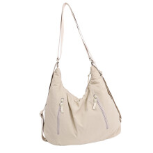 Spacious Interior Backpack Nylon Crossbody Bag Offering-Beige
