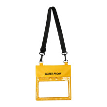 Adjustable Strap Waterproof Cellphone Holder Protector-Yellow
