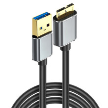 USB 3,0 un mâle à la transmission mâle du câble 5Gbps de-50cm