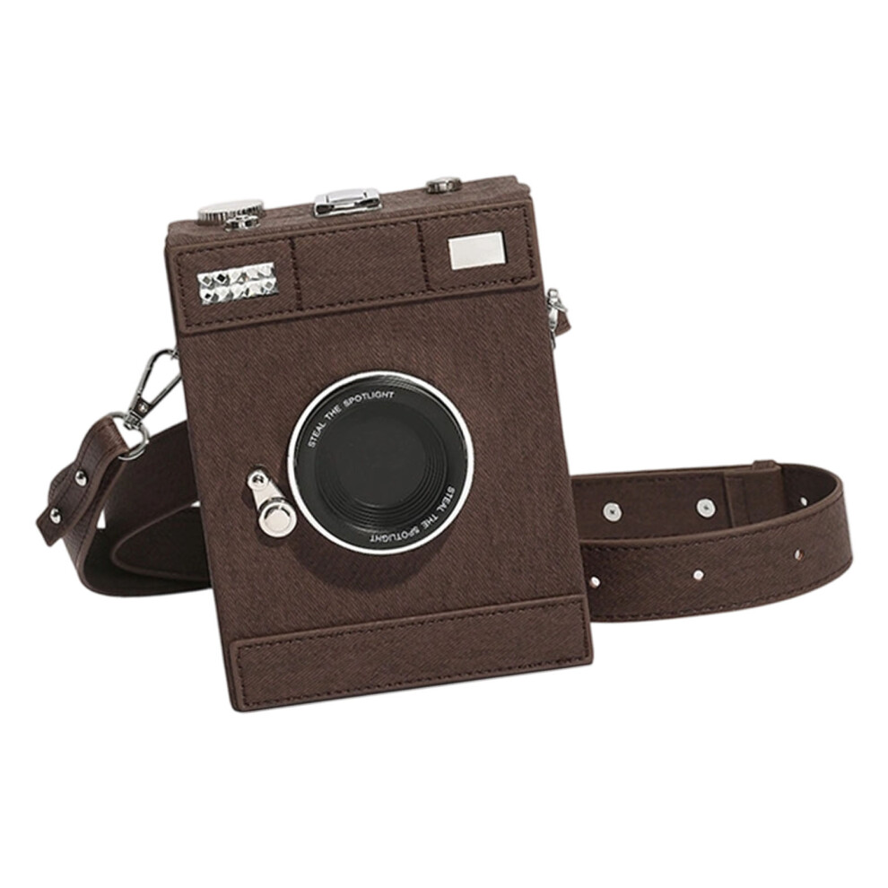 Everyday Use Camera Crossbody Bag Retro Fashion Evening-Coffee 7709000775194