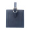 Friendly PU Leather Luggage Labels Square Wear Resistant-Blue 1