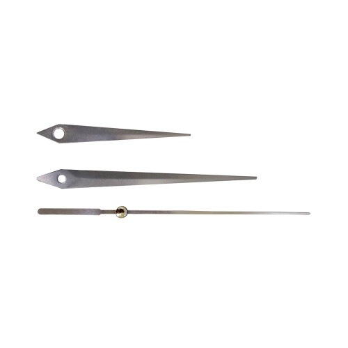 Silent Quartz Clock Movement with 28mm Shaft and Silver Hands 1