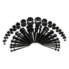 Espansori a cono per orecchie, 36 pezzi, 1,6-10 mm, multicolore